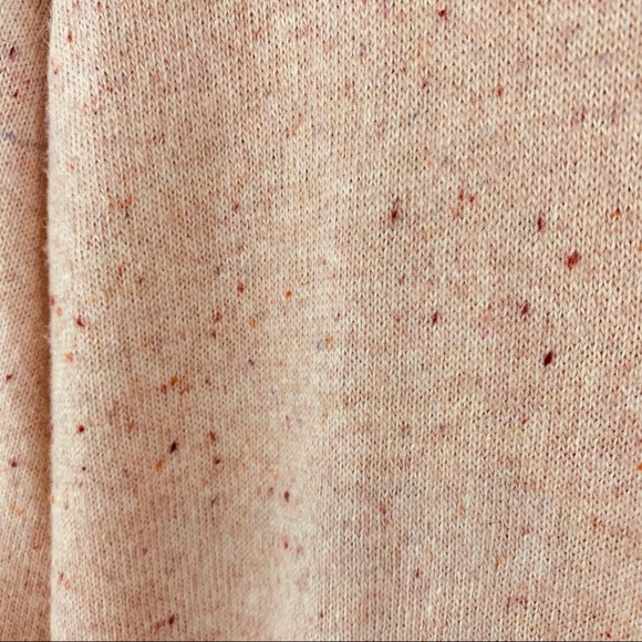 TOPSHOP Lace Trim Blush Speckled V-Neck Sweater - Picture 6 of 12